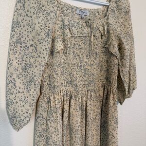 Livy & Kate Floral Cream Dress